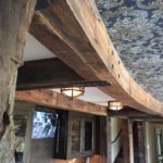 Ceiling with weathered timbers