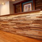 reclaimed wood tile paneling