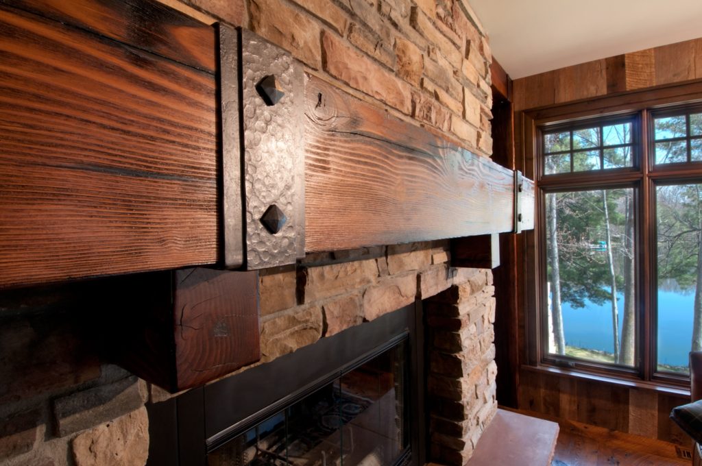 Reclaimed Wood Fireplace Mantels | Manomin Resawn Timbers