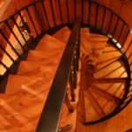 Stairwell of timber
