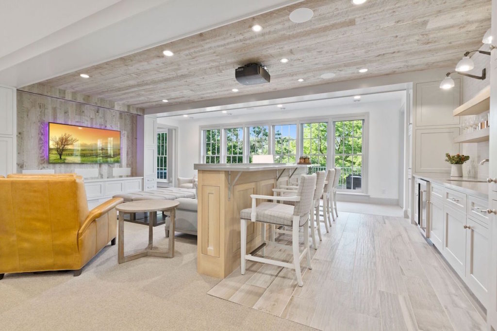 platinum gray paneling for basement; wood wall paneling