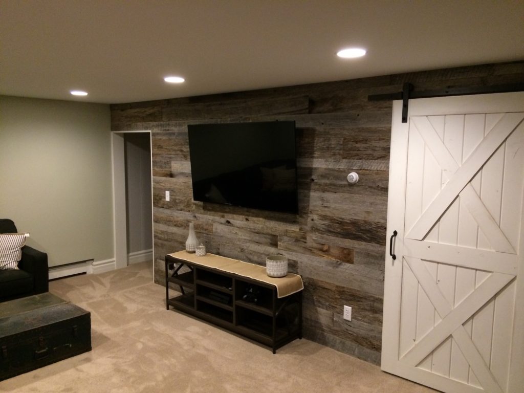 grey wood wall