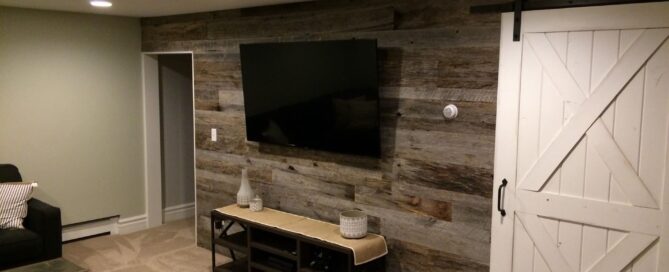 grey wood wall