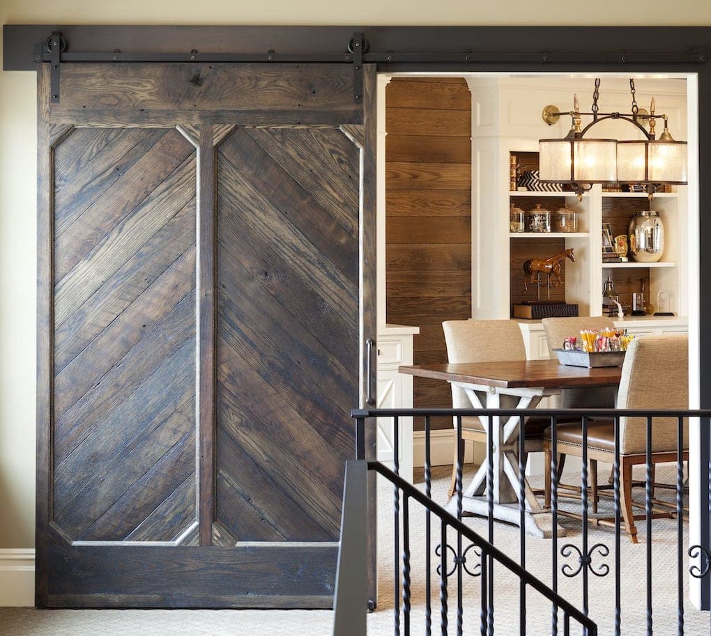 reclaimed wood dark barn door; reclaimed wood ideas