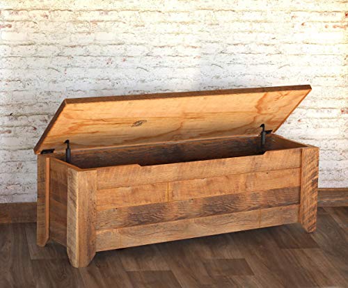 reclaimed wood chest; reclaimed wood furniture ideas