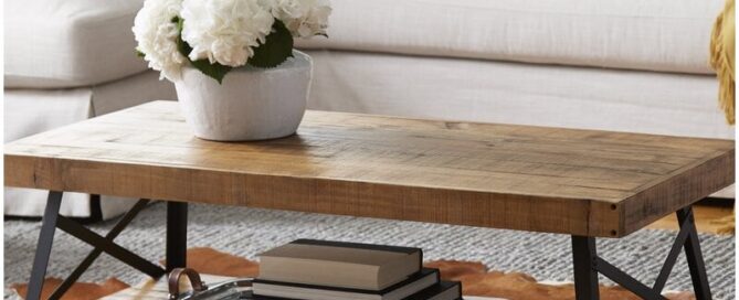 reclaimed wood coffee table