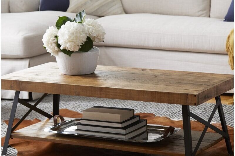 reclaimed wood coffee table; reclaimed wood furniture ideas