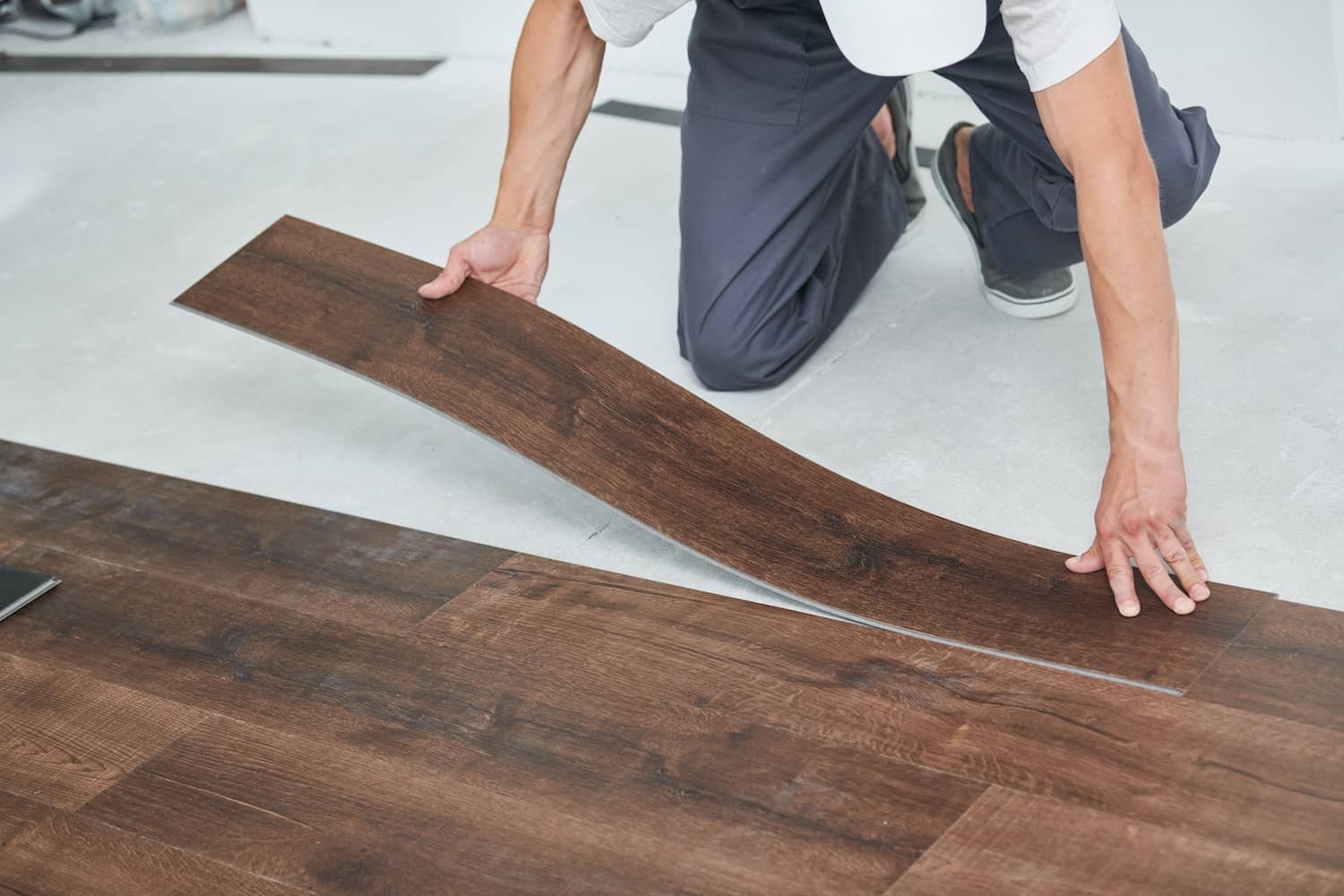 reclaimed wood vinyl plank flooring placement
