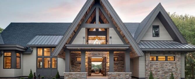 a build by highmark builders using reclaimed wood on the exterior of a home