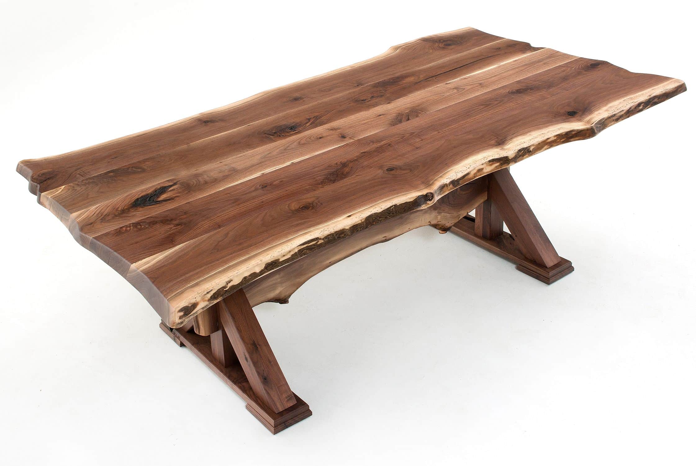 live edge slab dining table