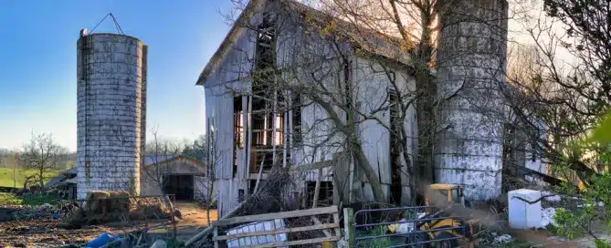 an old barn about to be deconstructed so we can use the reclaimed wood to make products for builders