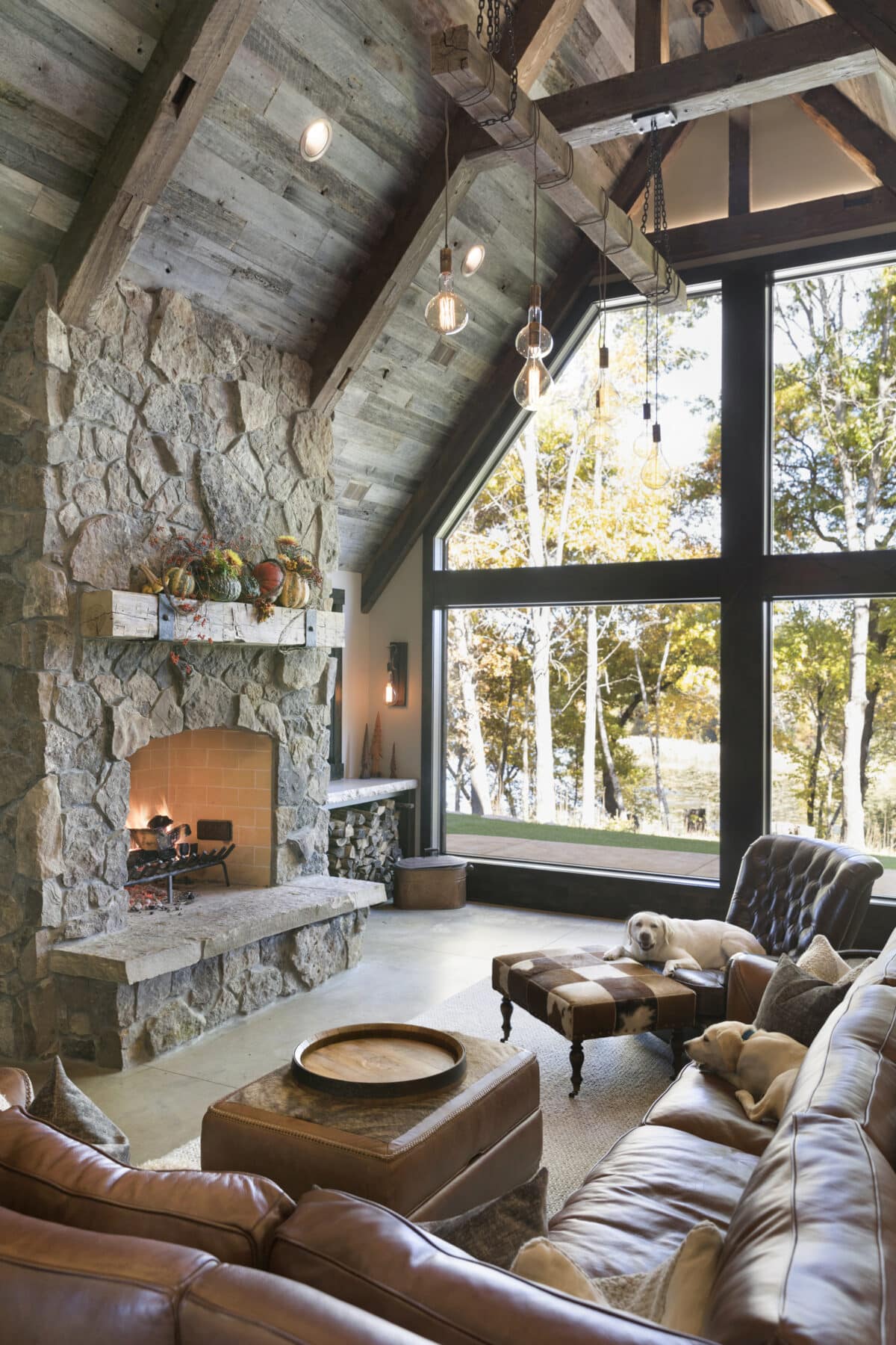 Reclaimed Wood Light Fixtures and Ambient Lighting