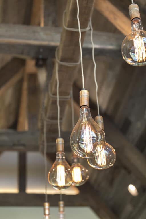 reclaimed wood lighting | Manomin Resawn Timbers | Minnesota 