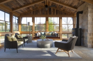 Reclaimed Exterior Wood Siding Blends Into This Exquisite Modern Vernacular Home